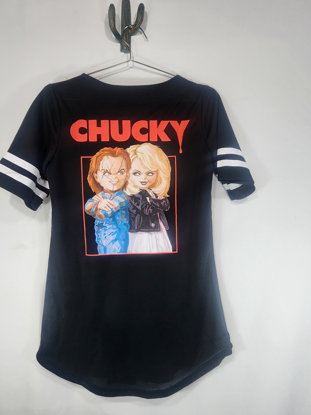 NWOT Chucky Baseball Jersey Medium Black -Halloween Shirt